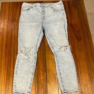 Wild Fable Distressed Button Fly Highest Rise Skinny Jeans Size 18